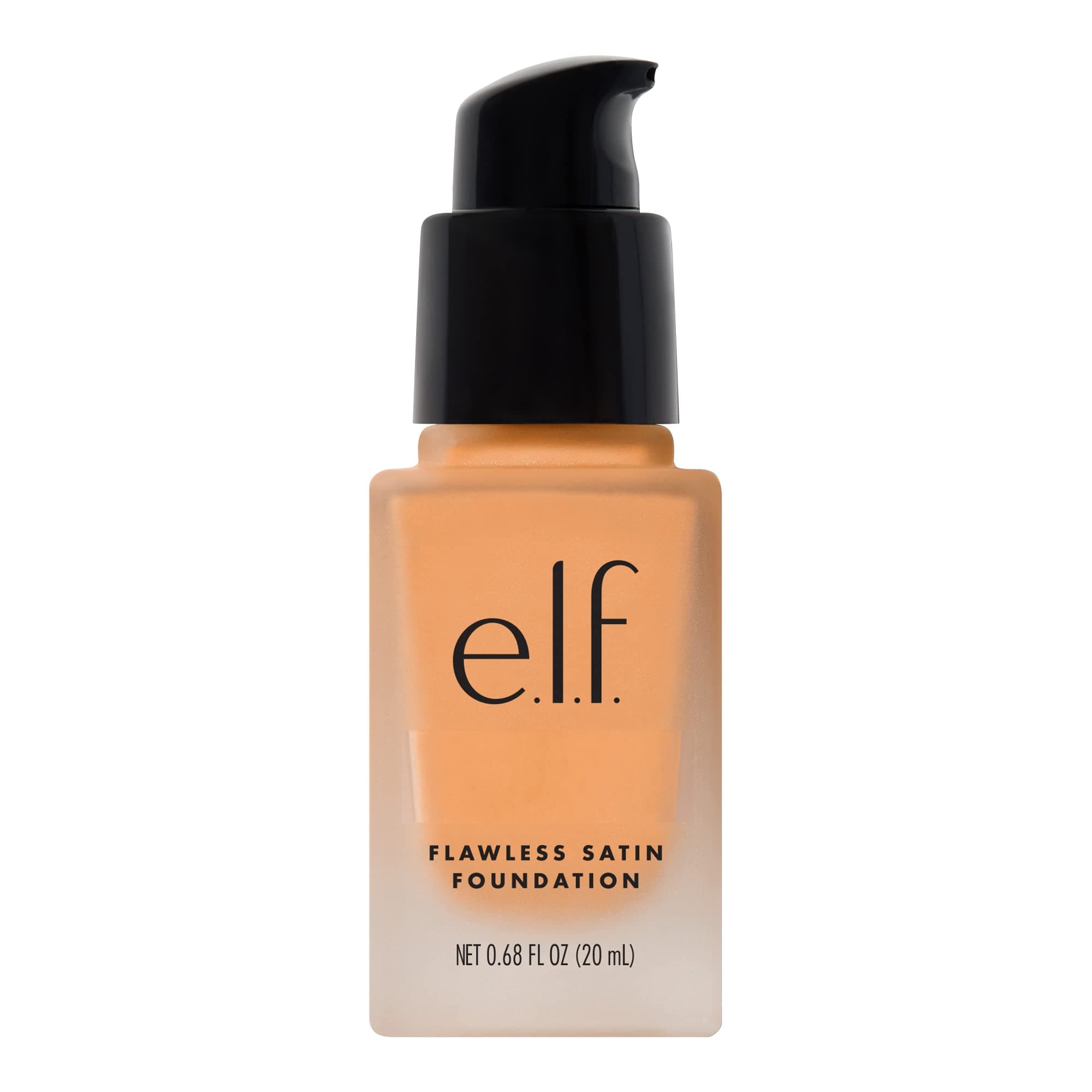 e.l.f. Flawless Satin Foundation, Lightweight & Medium Coverage, Semi-Matte Finish, Vegan & Cruelty-Free, Buttercup, 0.68 Fl Oz (20mL)