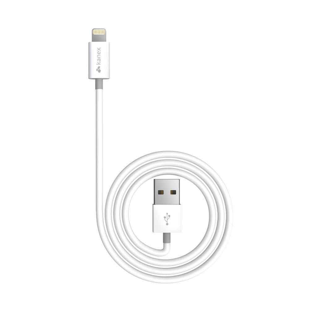 Kanex 1.6-Feet Charge and Sync Cables with Lightning Connector, Pack of 2 - Retail Packaging - White