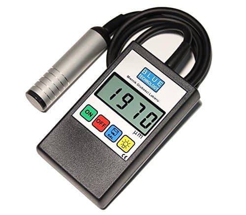 BLUE Technology MGR-11-S-Fe black paint coat thickness meter, gauge with sensor for steel
