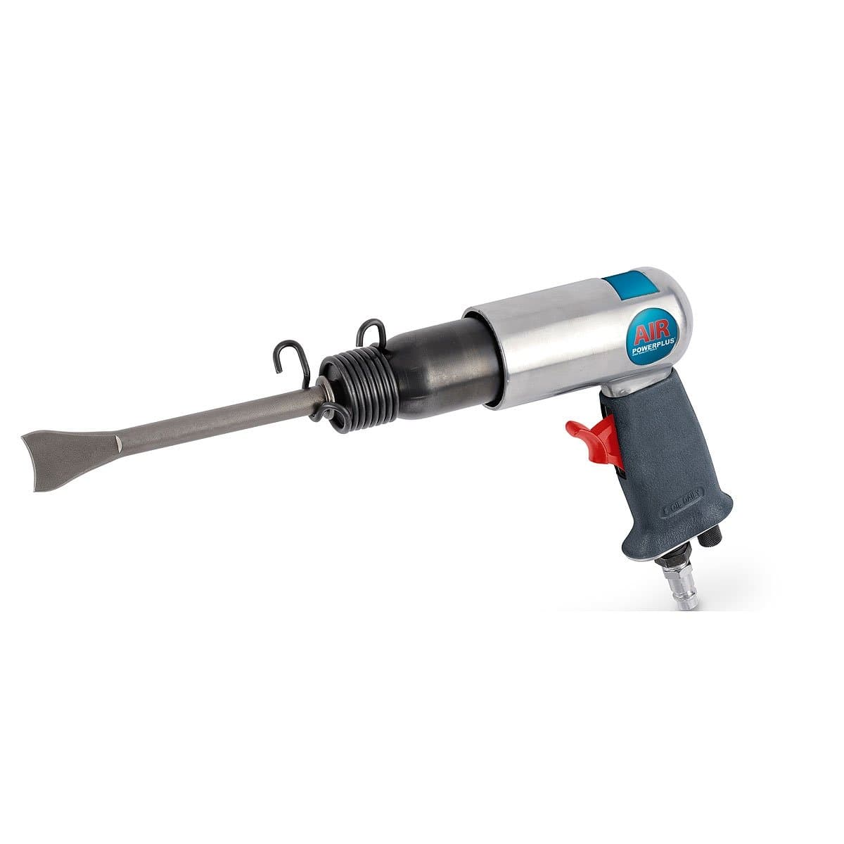 Pneumatic hammer chisel in box including 5 chisels cutting and breaking work - powerplus POW AIR0019