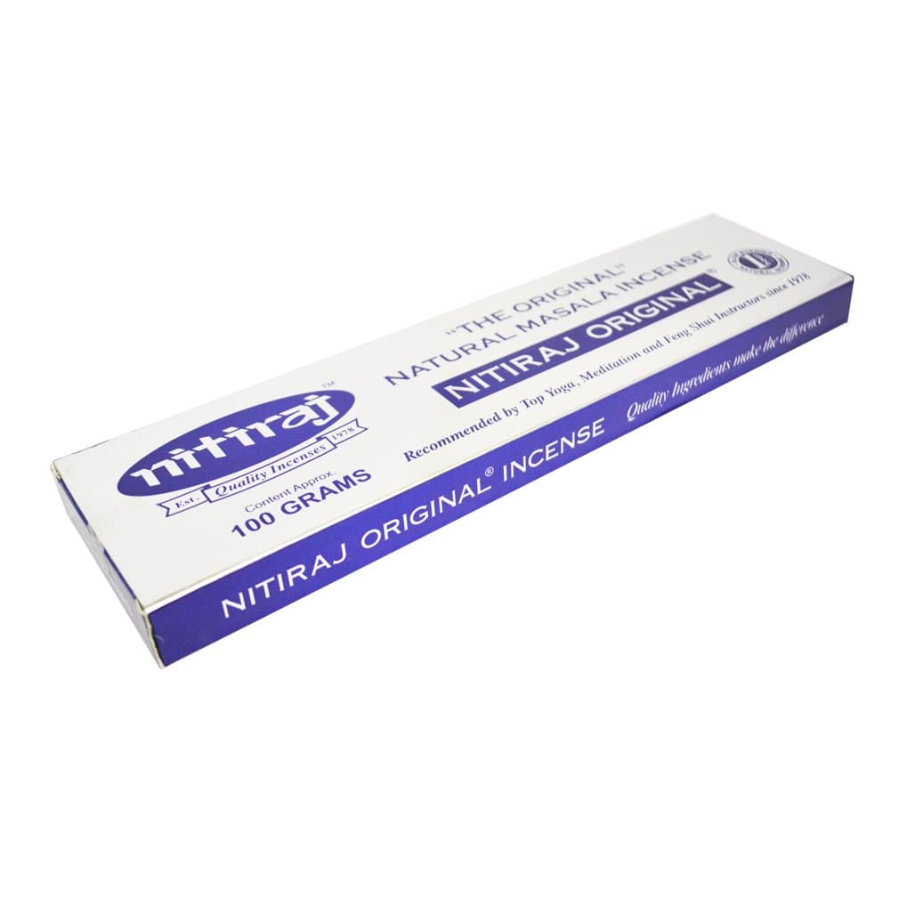 Nitiraj Original Quality Masala Incense Sticks (Silver & Blue Pack)Bulk Box 100g