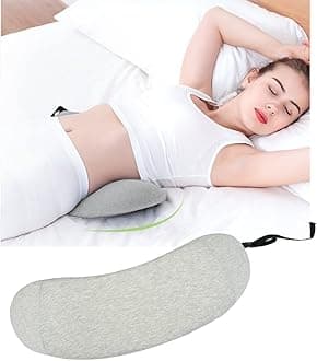 Lumbar Support Pillow Sleeping Waist Pillow Memory Foam Pregnancy Wedge Cushion Lower Back Support Sleeping Pillow For Waist Back Pain Spine Sciatic Pain Relief For Bed Sofa Chair Car Seat Travel