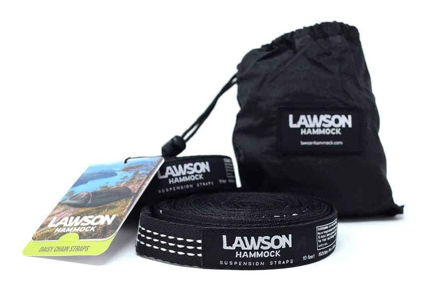 Lawson HammockDaisy Chain Hammock Straps, Tree Friendly, High Strength 1000D Polyester Webbing, Carabiners Included