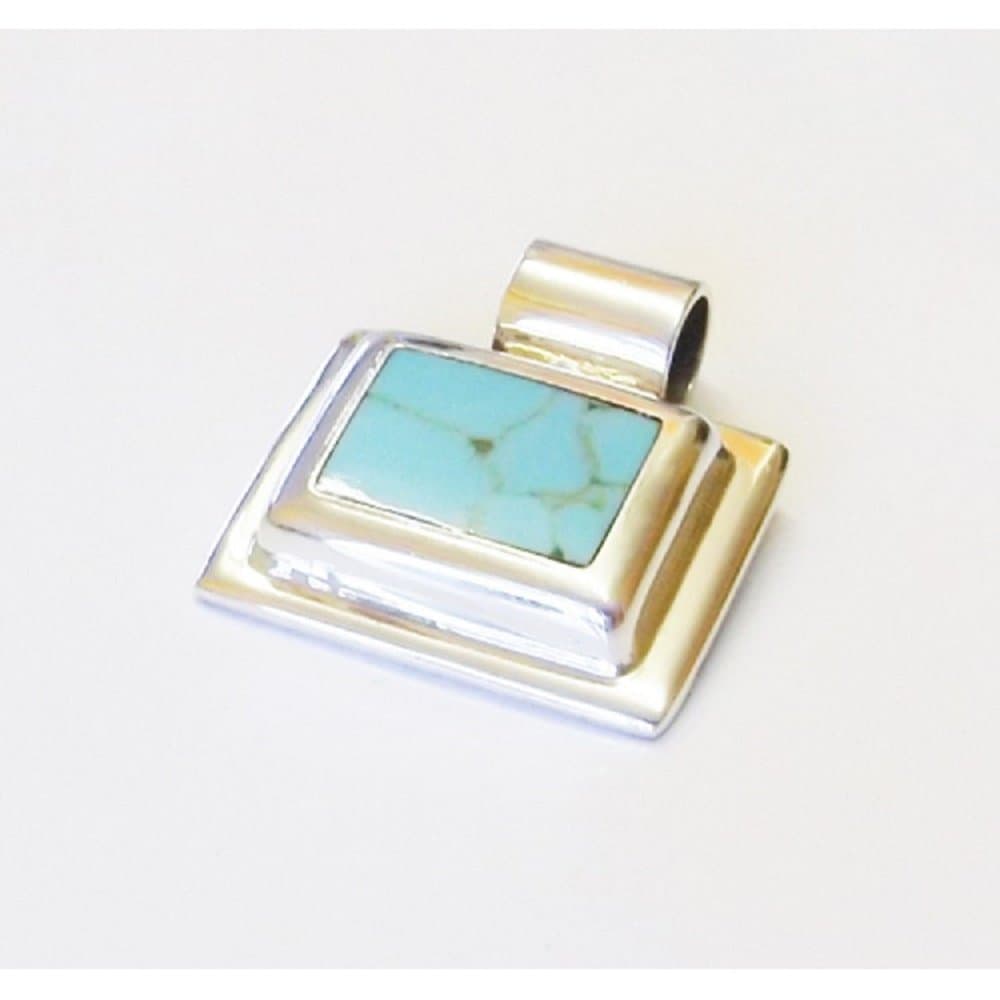 Maxican mid heavy- turquise silver pendant