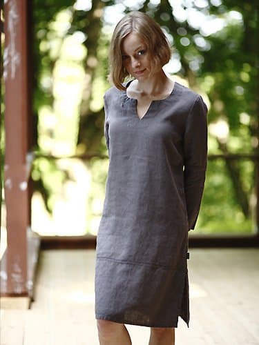 Djellaba Nougat Linen Paula