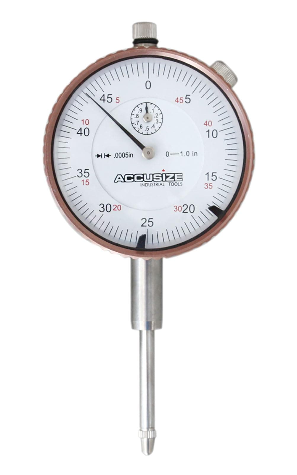 Accusize Industrial Tools 0-1'' by 0.0005'' Dial Indicators, P900-S099