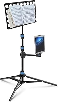 ECT3 Music Sheet and Tablet Tripod Stand with Interchangeable Tablet Holder