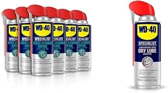 Specialist White Lithium Grease Spray with Smart Straw Sprays 2 Ways, 10 OZ [6-Pack] & Specialist Dry Lube with Smart Straw Sprays 2 Ways, 10 OZ