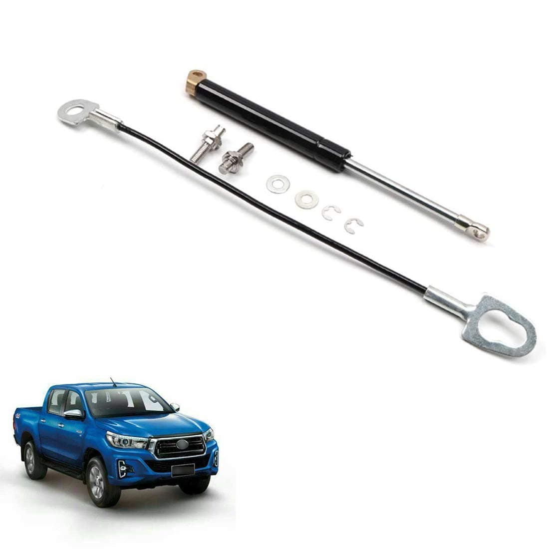 Tailgate Slow Down Shock Struts Gas Spring for Toyota Hilux Revo M70 M80 2015-2020 - Rear Assist Lift Supports