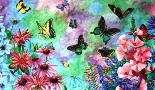 Custom Printed Rugs Butterflies Doormat
