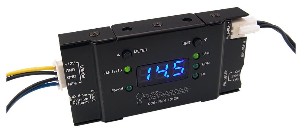 Koolance Flow Meter Adapter with Display : DCB-FM01