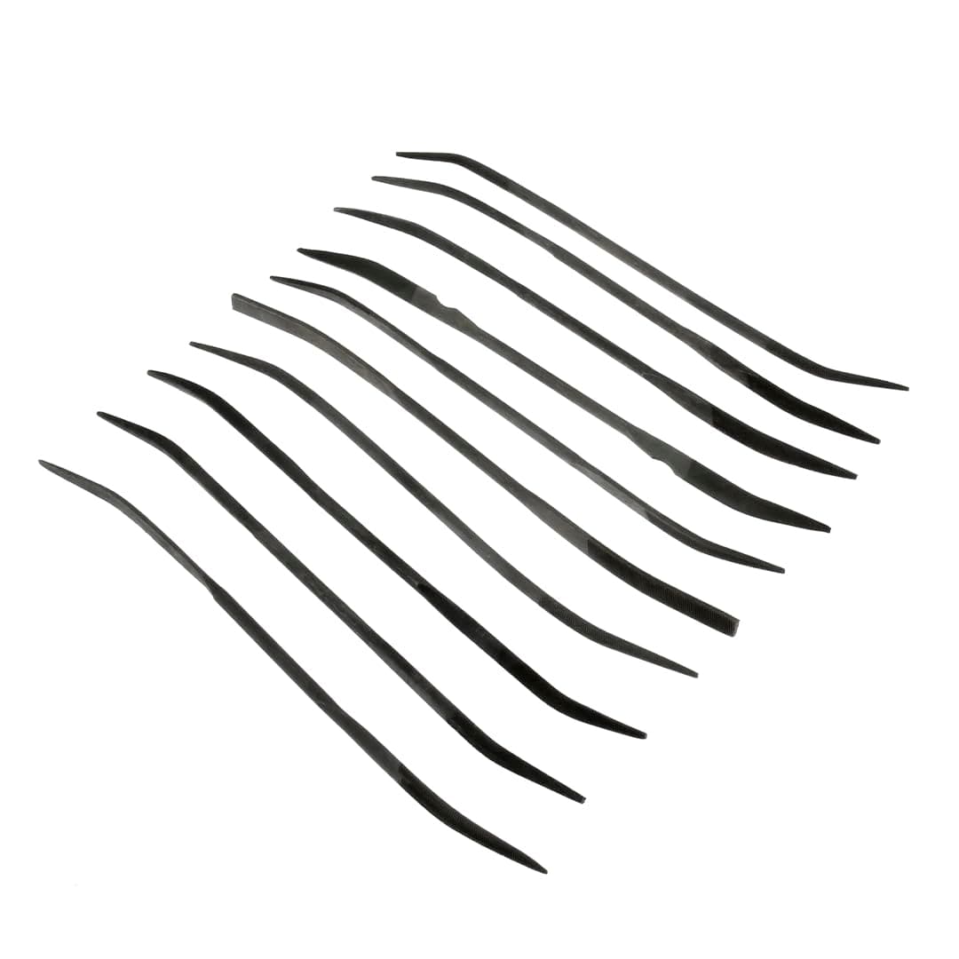 SE Riffler File Set - Precision Hand Tools - Double Ended Metal Files - Set of 10 Pcs - 745RF