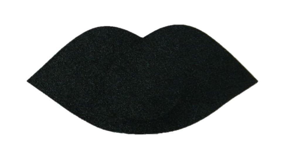 Womens Nipple Pasties Covers Black Lips