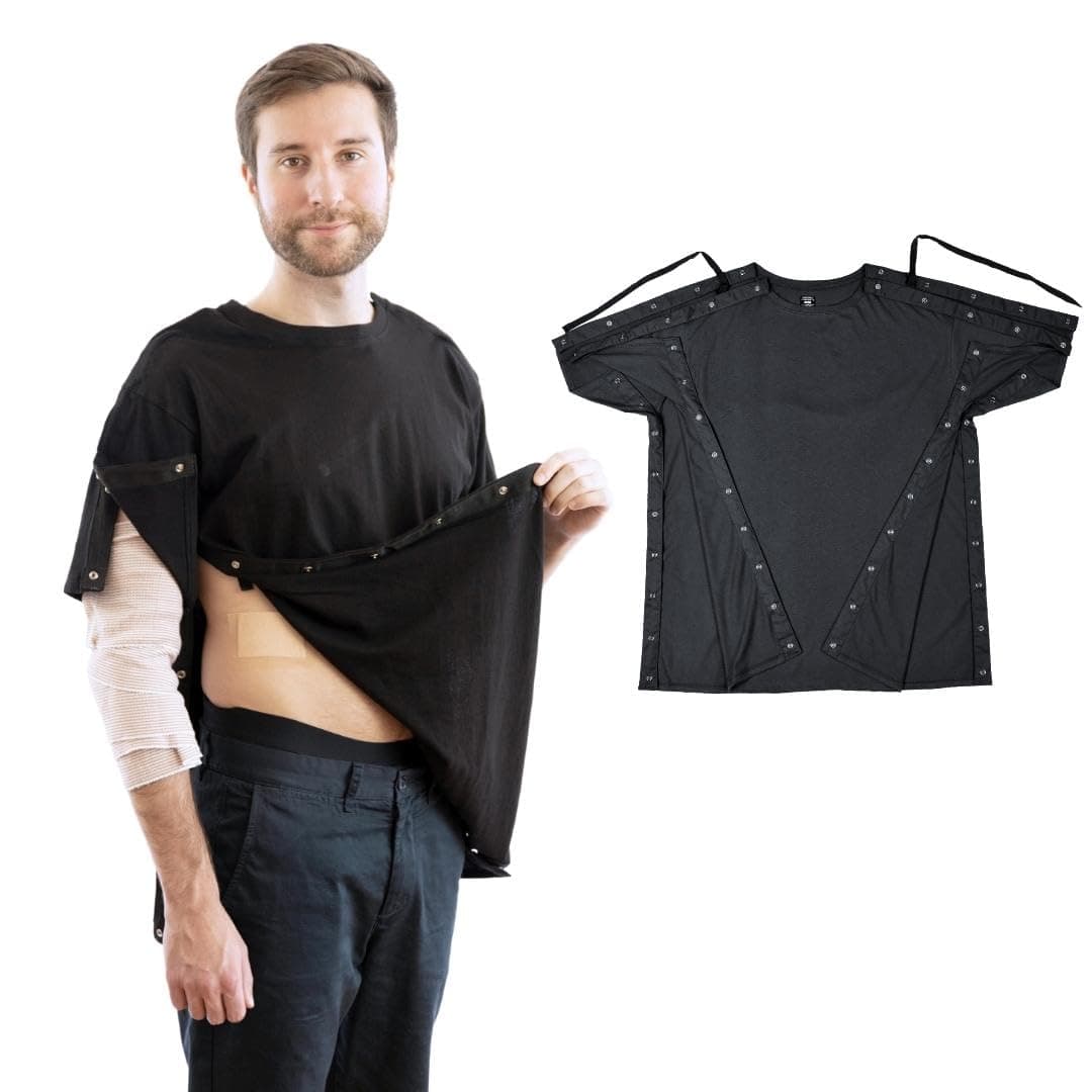 Inspired ComfortsPost Surgery Shirt with Left & Right Side Snap Access