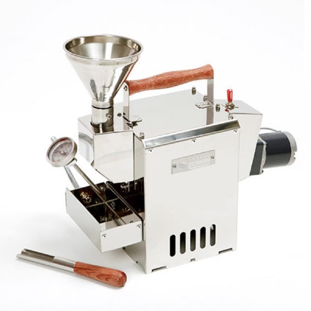 KALDI Home Coffee Roaster Motorize Type Full Package, Including Thermometer, Hopper, Probe Rod, Chaff Holder, Capacity 250g (Gas Burner Required)