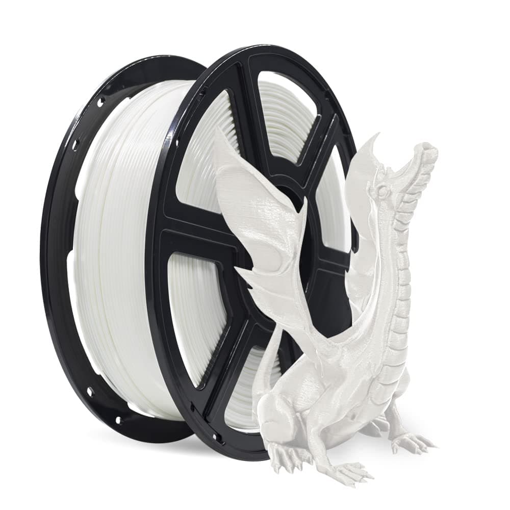 FLASHFORGE Official Flashforge PLA 3D Printing Filament 1.75mm 1KG/Roll for Creator Series (White)