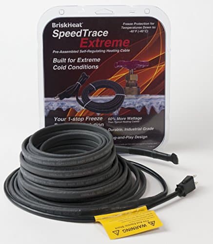 BriskHeat FFSL82-50 SpeedTrace Self-Regulating Heating Cable, Polymer