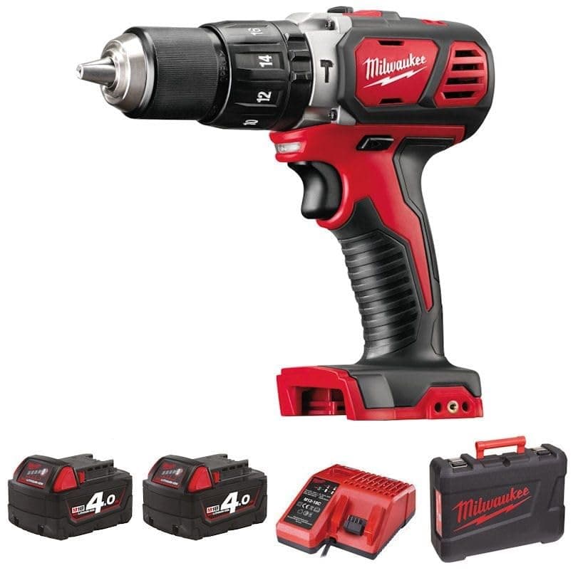 M18BPD-402C Compact Percussion Drill, 2 Batteries and Charger