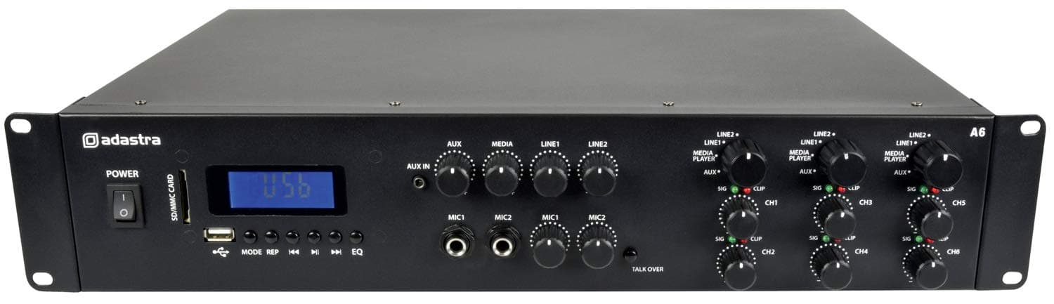 Adastra | A-series (A6) Multi Zone Stereo Amplifier | 6 x 200W