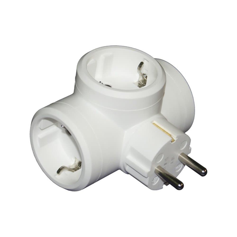 BASE MULTIPLE LATERAL LEGRAND 050662 - 3X2P+T - 10/16A - BLANCO