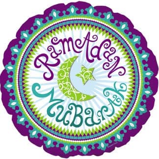 Ramadan Mubarak 18" Metallic Balloon
