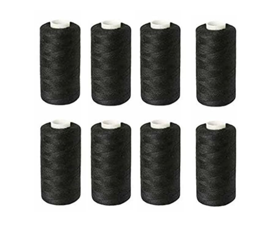 Italo Sewing Thread, Black, Set of 8