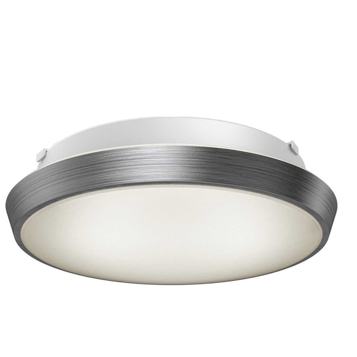VOLTACON Artika Skyraker Ceiling LED Light Silver Dimmable 25Watt IP44 Warm White