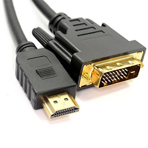 Hdmi To DVI Adapter Cable Ukelove High Speed Data Cables With 24k Gold-plated Connectors 6 Feet (1.8m)