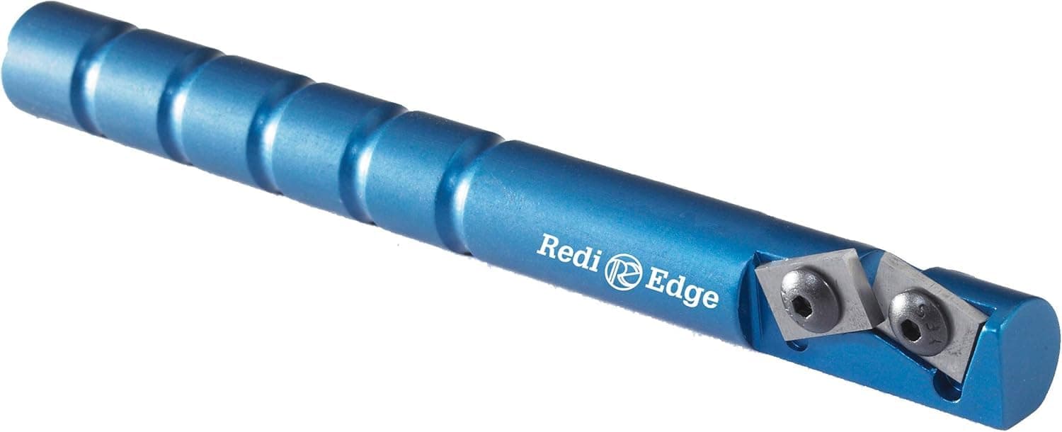 Redi-Edge Portable Knife Sharpener - Pocket knife Sharpener with Duromite Sharpening Elements - Honing Rod with 20° Double Edge for Kitchen, Home & Hunting