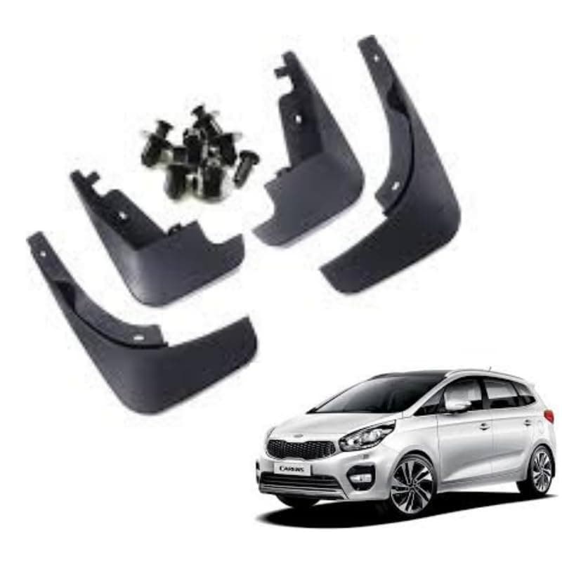 Autokaar OE Type/Box Type Car Mud Flap for Kia Carens, Black