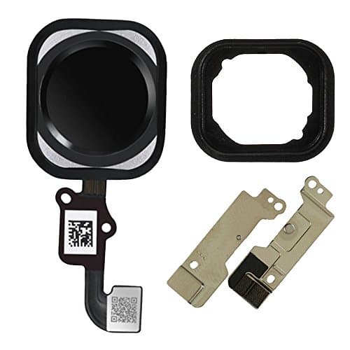 Afeax Compatible with Home Button Main Key Flex Cable Replacement for iPhone 6 and 6 Plus (Black)