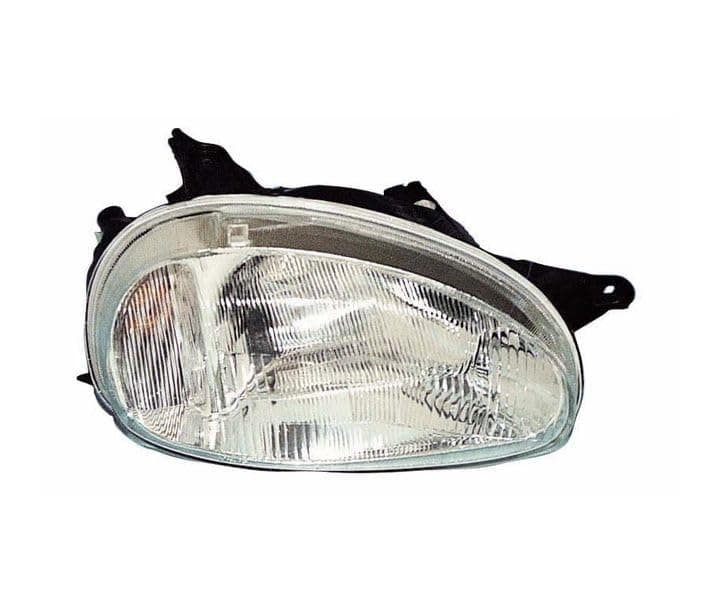 Headlight Right side headlamp passenger side headlight assembly projector front light car lamp car light compatible with Opel Corsa B 1993 1994 1995 1996 1997 1998 1999 2000 VP2311P