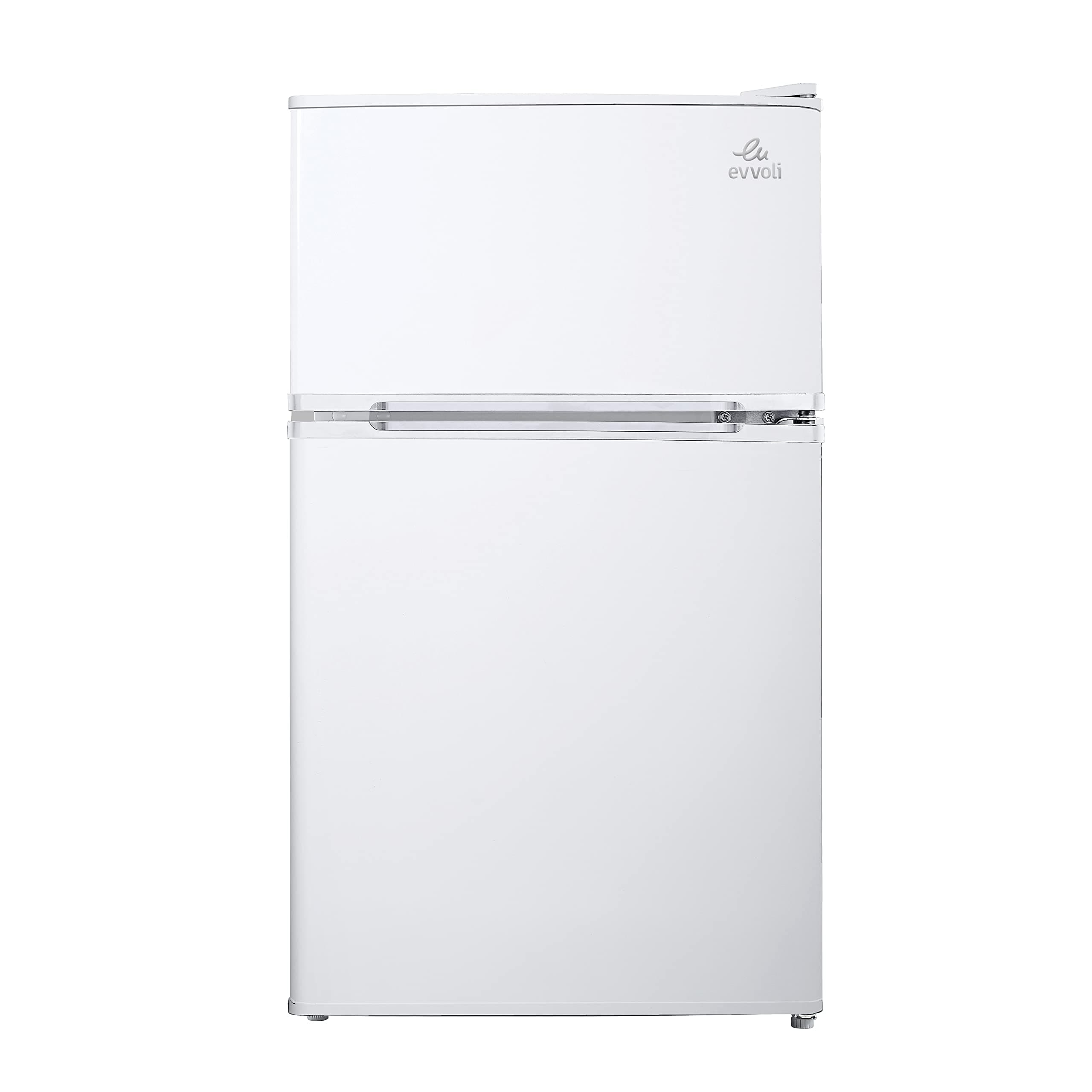 evvoli Top Mount Refrigerator, 100 Liters, Adjustable Leg, Interior light, Defrost type, EVRFM-100W