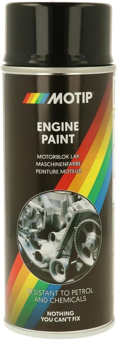 Motip M04092 Engine Paint, 400 ml, Gloss Black