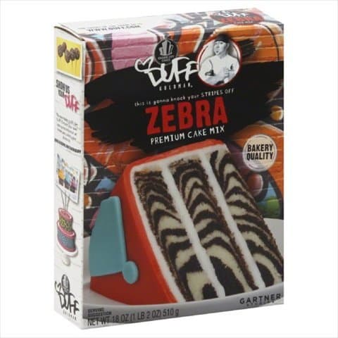 Duff Decorating Cake Mix Premium Zebra 18 Oz Pack Of 12