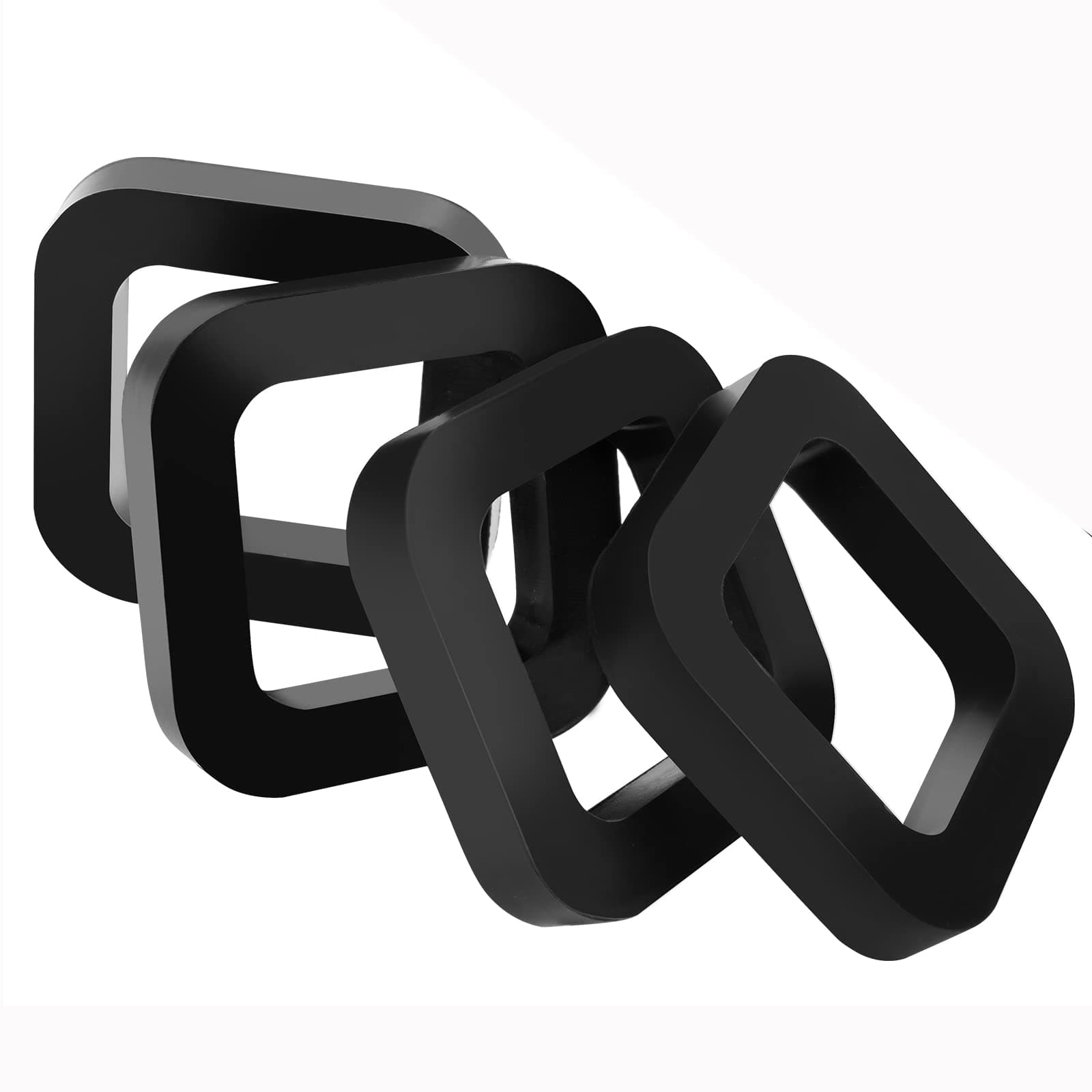 Hitch Receiver Silencer Pad 4 Pack 2.5 Inch for Adjustable Ball Mounts to Reduce Rattle & Eliminate Noise, Provide Cushion Between Receivers and Tow Hitches, Black