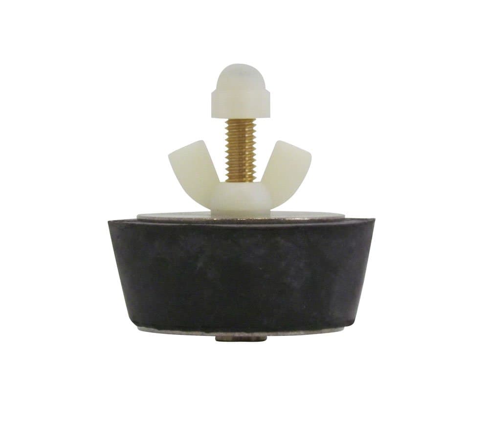 Rubber Plug with Valve for 2 Inch Fitting, with Blow Thru Valve