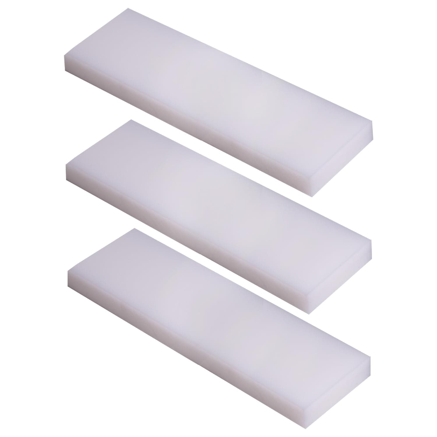High Density Polyethylene Sheets HDPE Plastic Sheet Board for DIY, Heavy Duty Industry, 1/4" Thick,Size 8"x 10", White Color