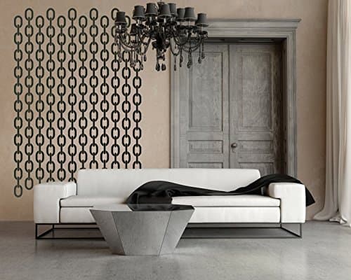 Chain Link Decal, Chain Link, Chain Wall Decal, Geometric Wall Decal, Nursery Wall Decal, Dorm Decorations, Circle Decals, Oval Decals