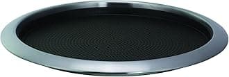 Service Ideas TR1412RI Tray with Removable Insert, 12" Round, Stainless Steel, Brushed