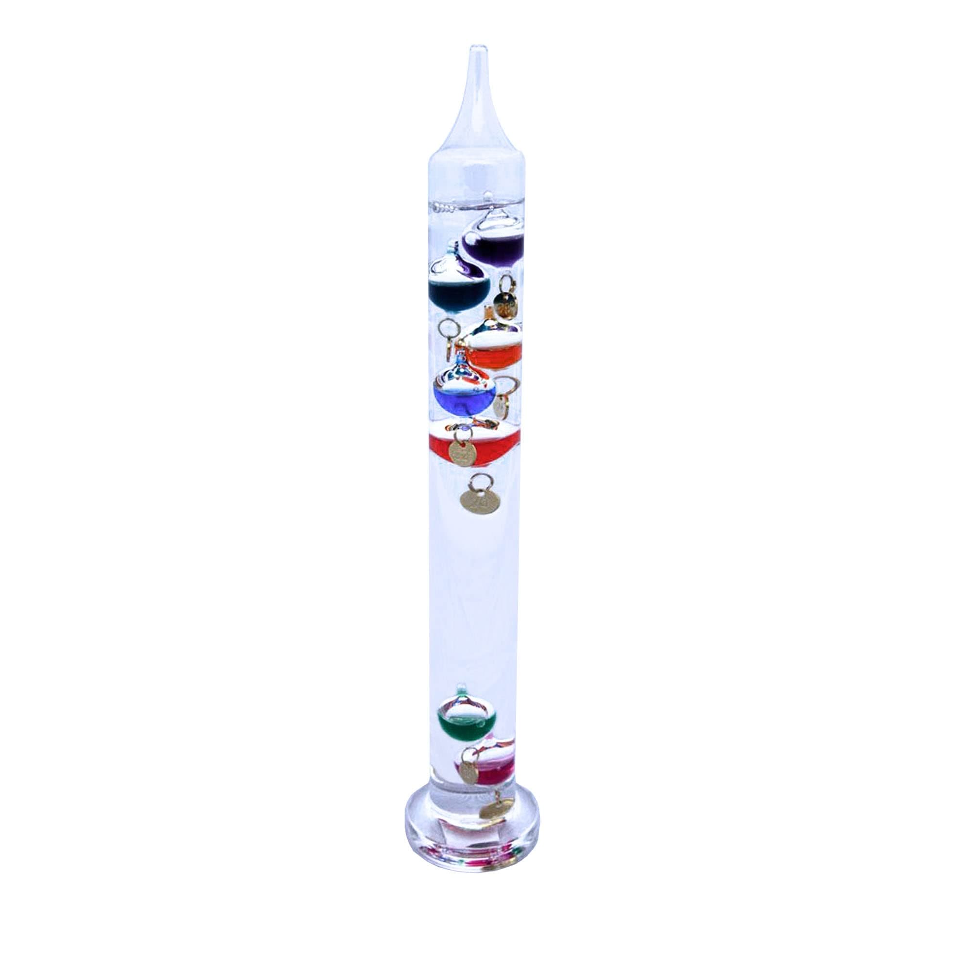 30 cm tall Free standing Galileo thermometer