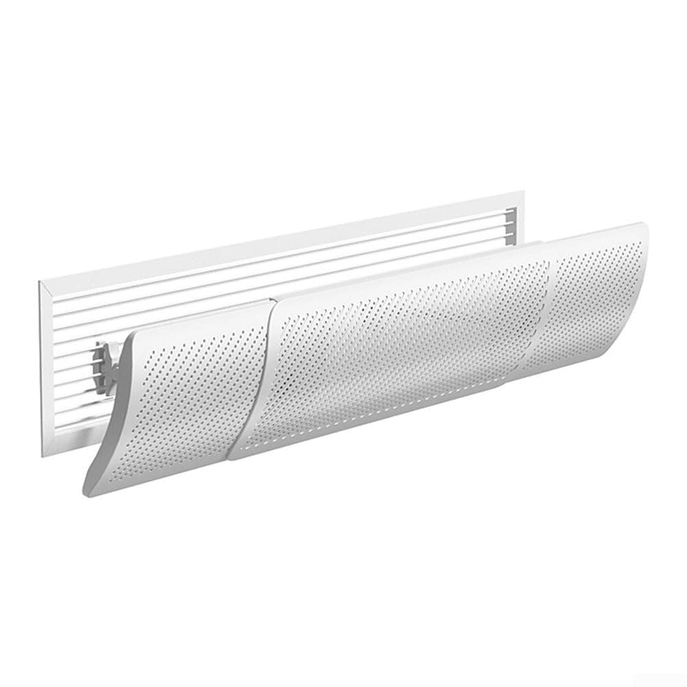 Flow Deflector For Air Conditioner, Split Unit Baffle Shield, Anti-Direct Blowing Central Air Deflector With Adjustable Wing For AC Wall(Basic no filter-S)