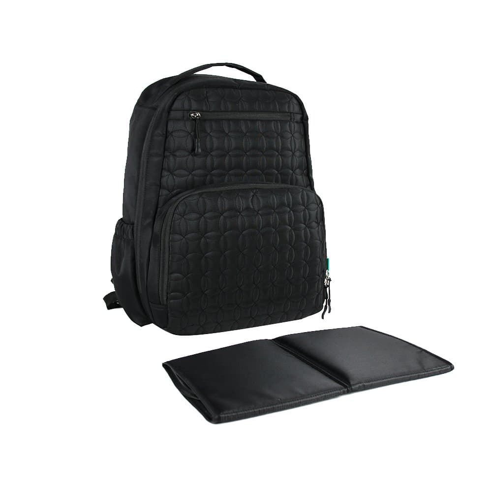 Diaper Bag Backpack-Multi-Function Travel Organizer for Baby Care-Including Insulated Pockets, Stroller Straps and Changing Pad –Black