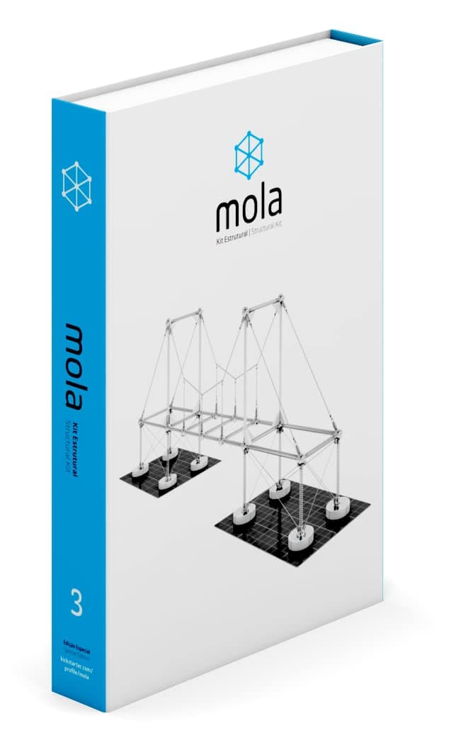 Mola Structural Kit 3 | Magnetic Modular Kit for Engineering and Architecture Education | 235 Pieces + Practical Guide