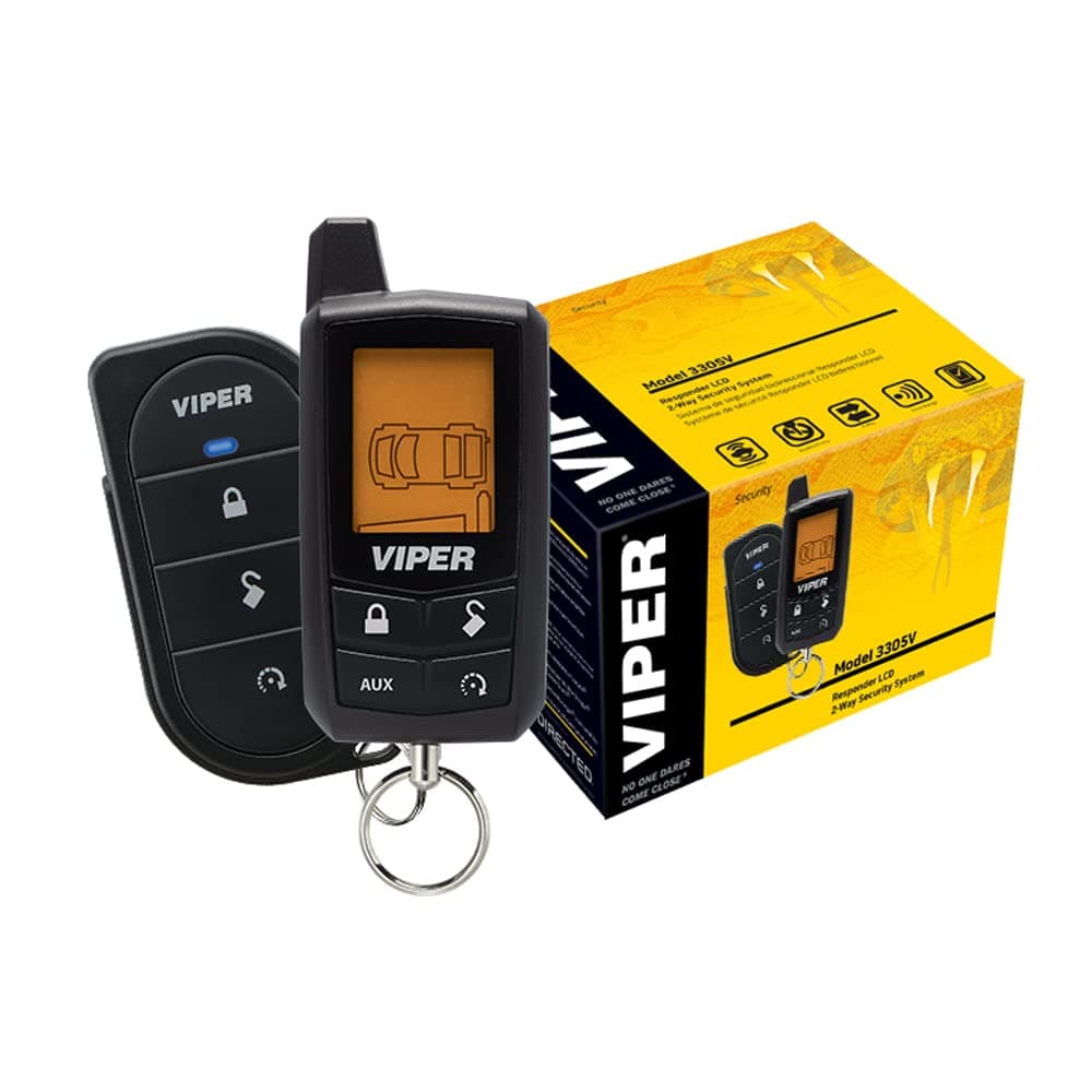 Directed Electronics Viper Responder 350 2-Way Car Security System, 2 Remotes, 1.32K ft Range