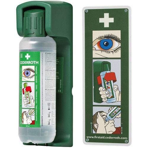 Cederroth Eye Wash & Wall Bracket - 500ml