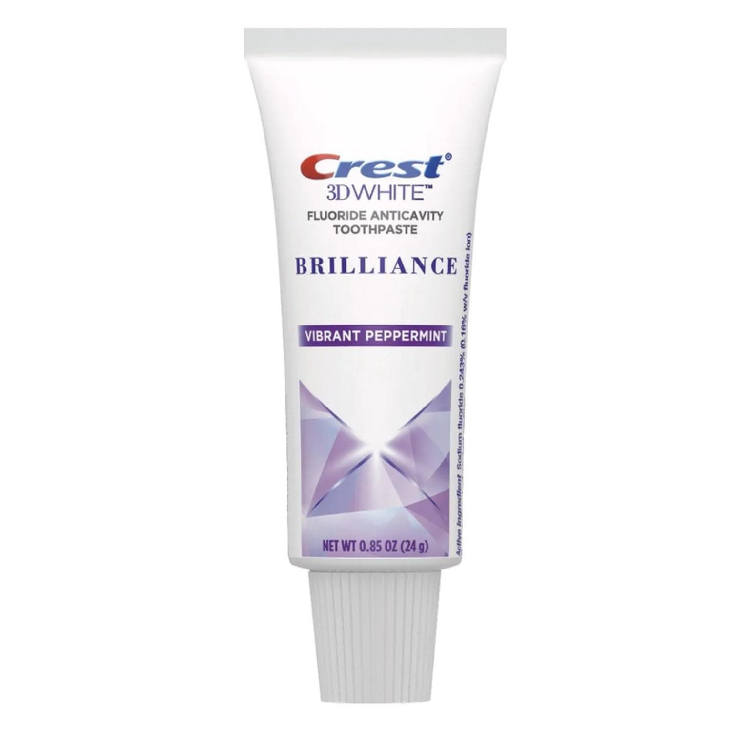 Crest 3D White Fluoride Anticavity Toothpaste 0.85 oz (Pack of 10)