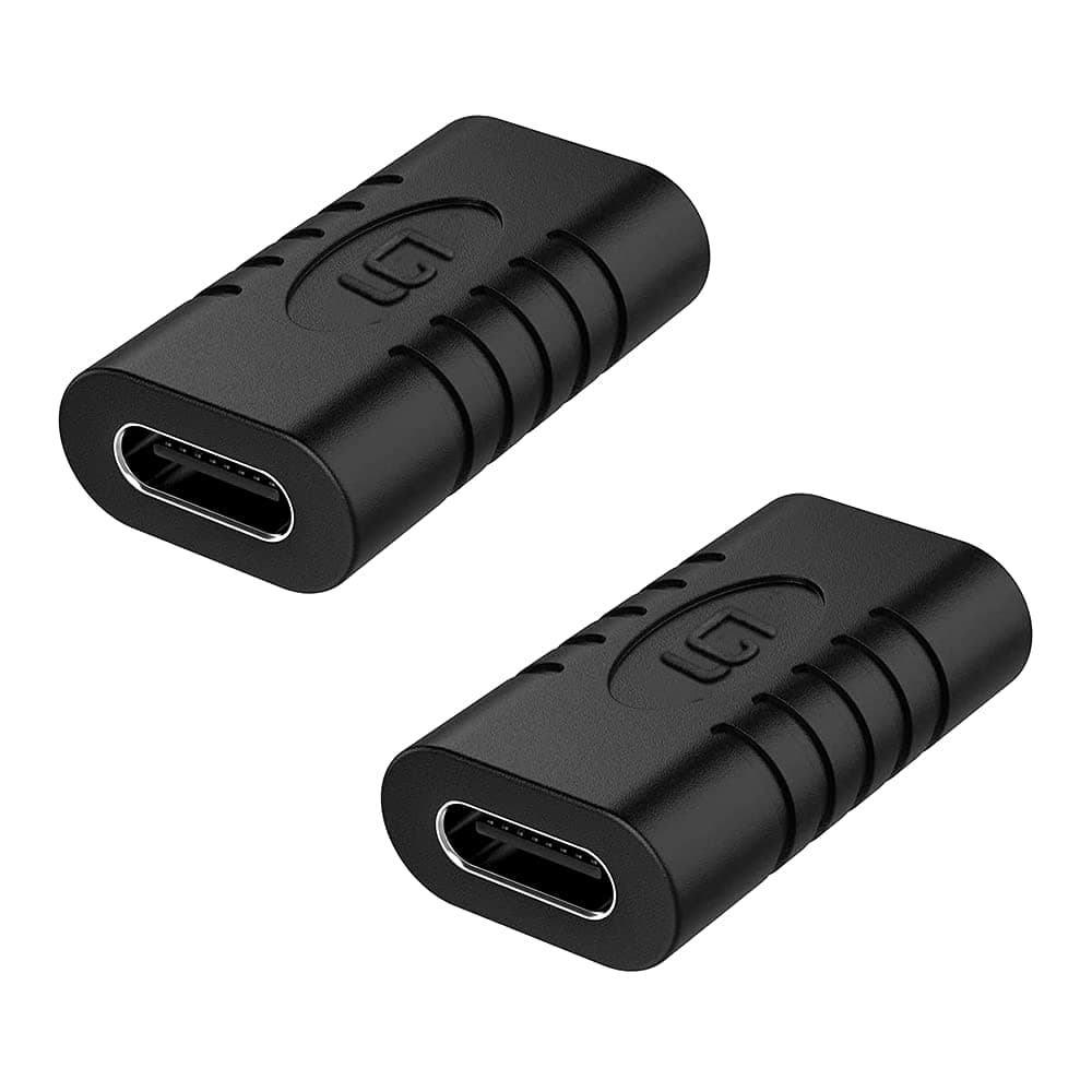 USB C Coupler, Female to Female Adapter [2 Pack] USB-C Type C USB 3.1 Extender Extension Connector, Transfer Data 10Gbps and 100W Power for Laptop, Smartphone, Tablet