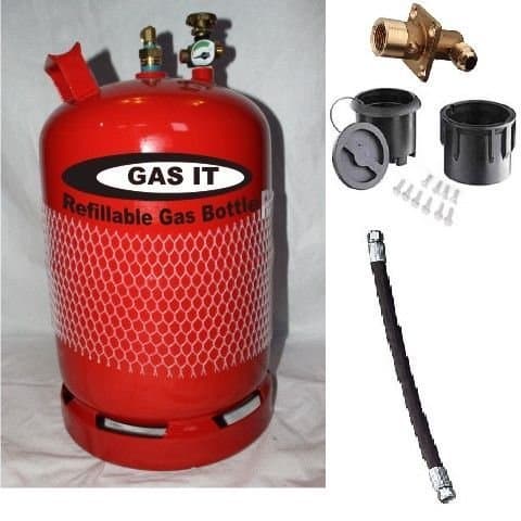 GAS IT lpg refillable 6kg lpg bottle and remote fill kit