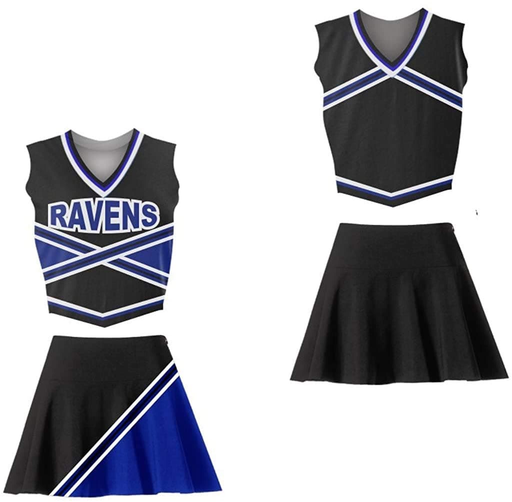 One Tree Ravens Cheerleader Uniform Set Stitch SM-2XL